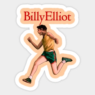 Billy Elliot jumping illustration by @axelrosito for @burrotees Sticker